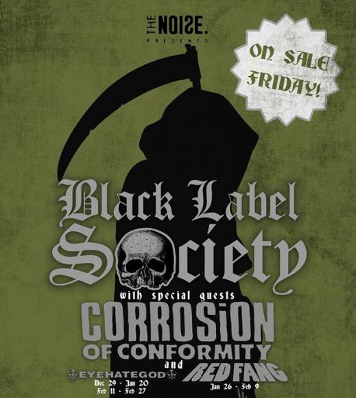 Black Label Society, Corrosion of Conformity & Red Fang at The Rave Eagles Club