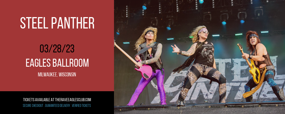 Steel Panther at The Rave Eagles Club tickets Steel Panther at The Rave Eagles Club