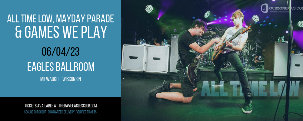 All Time Low, Mayday Parade & Games We Play at The Rave Eagles Club tickets All Time Low, Mayday Parade & Games We Play at The Rave Eagles Club